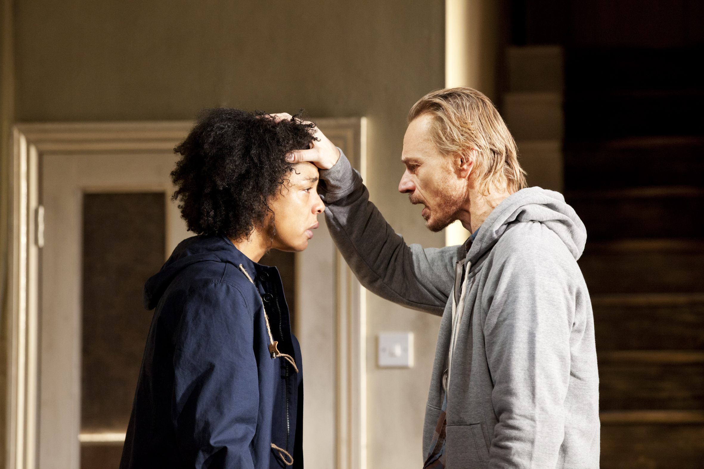 Mind control: Sophie Okonedo as Julie and Ben Daniels as Douglas Image by Johan Persson